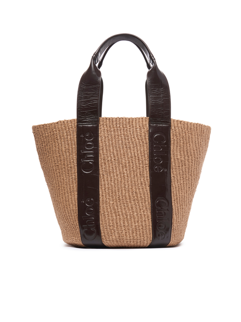 KUT3Large Woody tote bag in fair-trade natural fibres