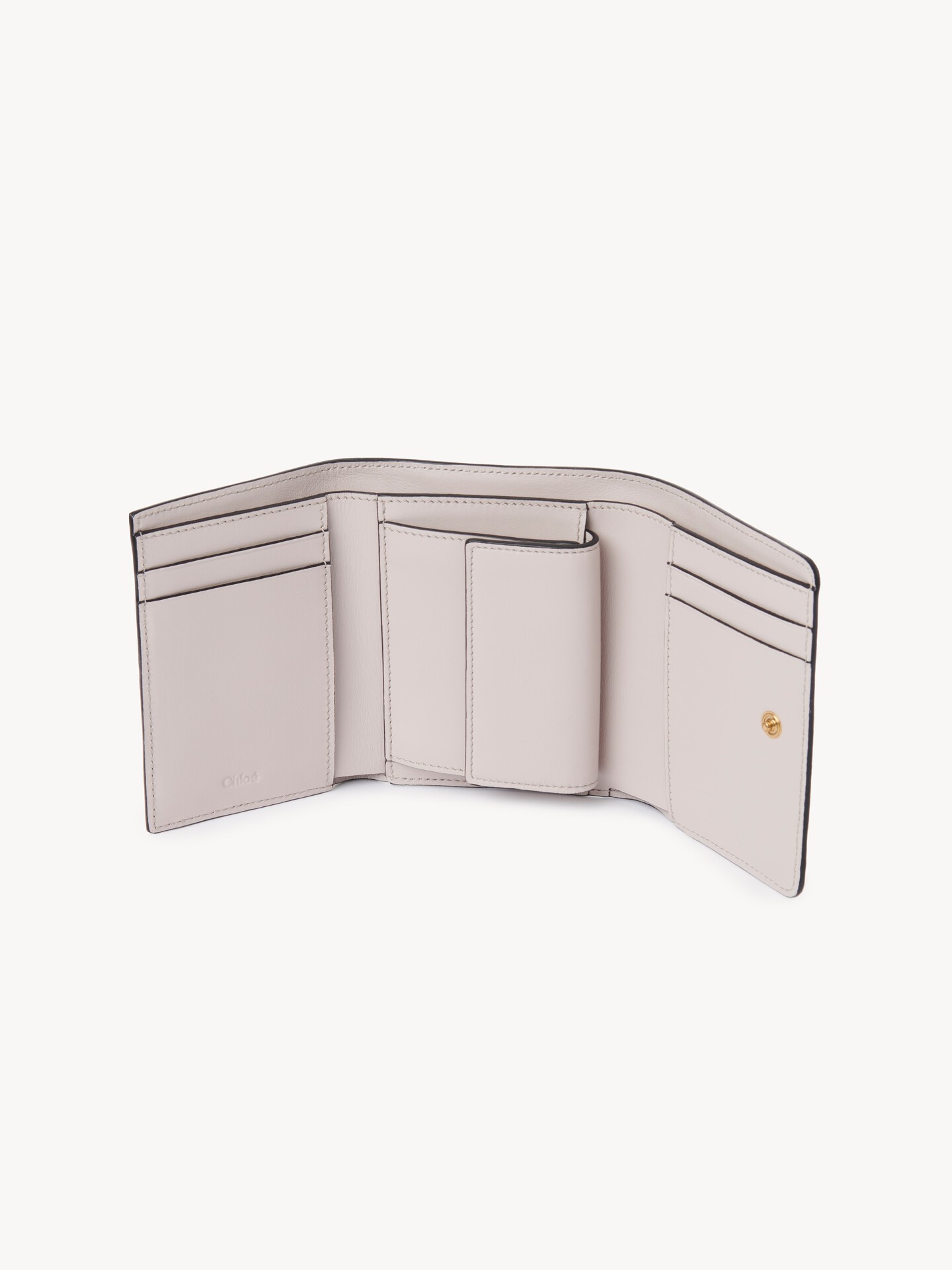 Small Chloé Iconic tri-fold with coin pocket in grained leather - 5