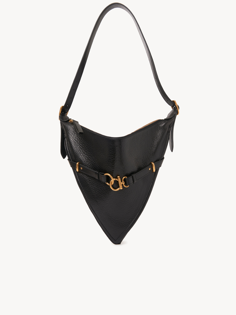 Cape bag in grained leather