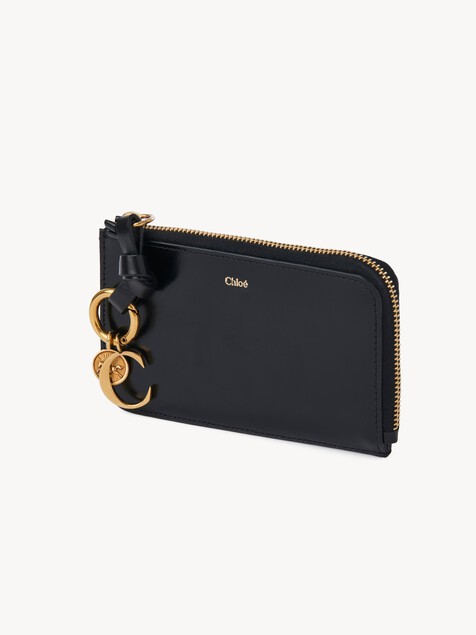 Alphabet purse in shiny leather