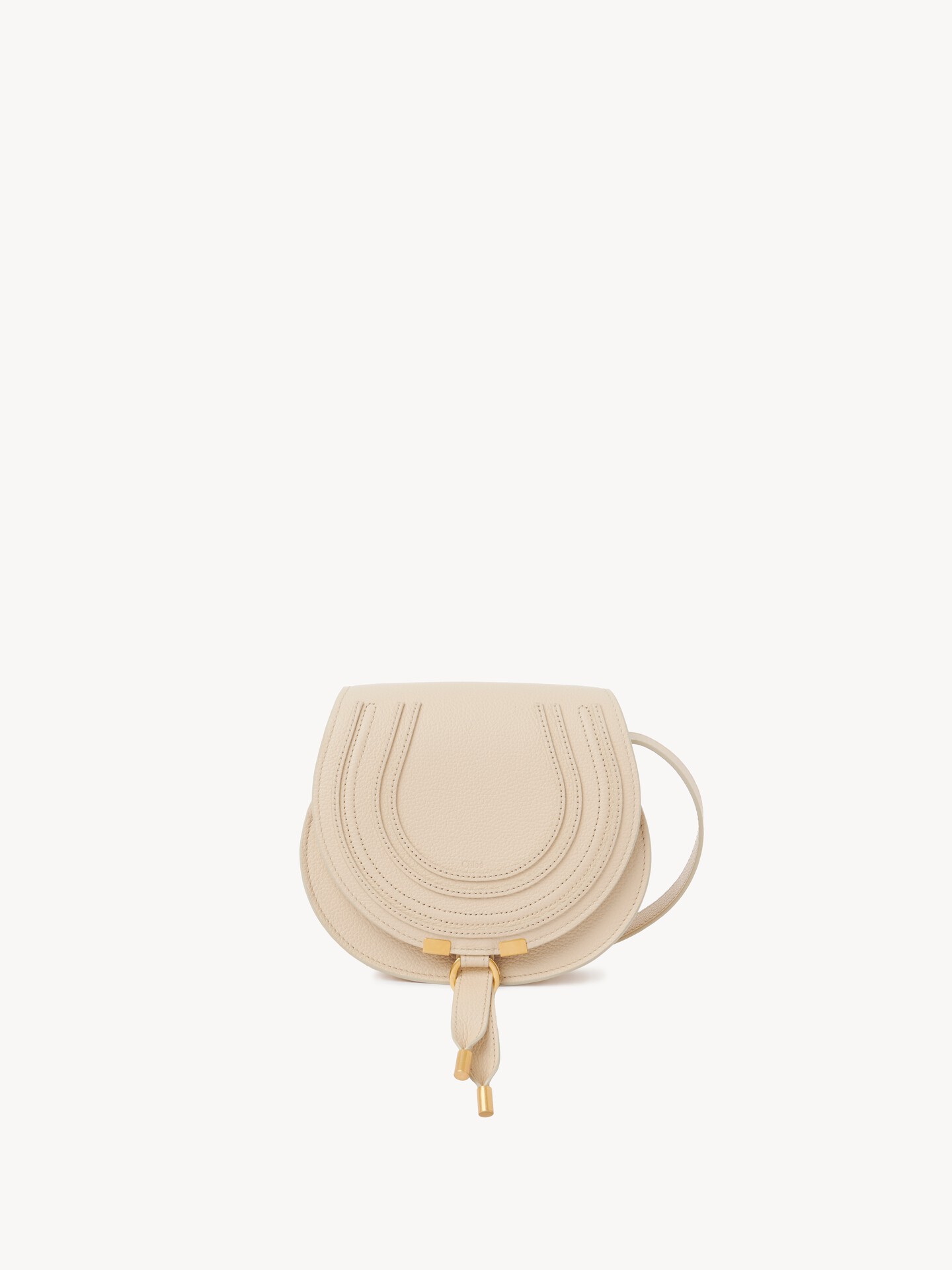 Small Marcie saddle bag in grained leather - 2