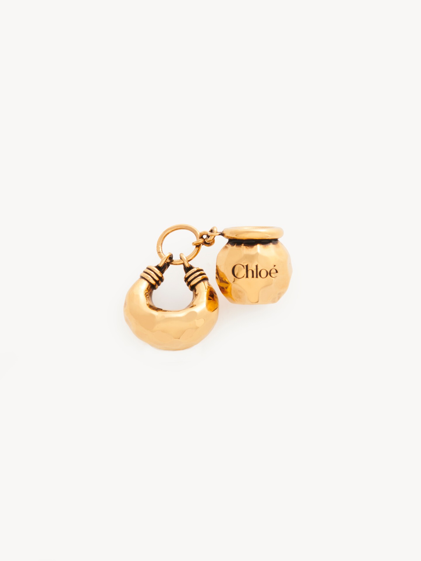 Sphere Mini Bracelet Dice charm for Bracelet bag in brass - 2