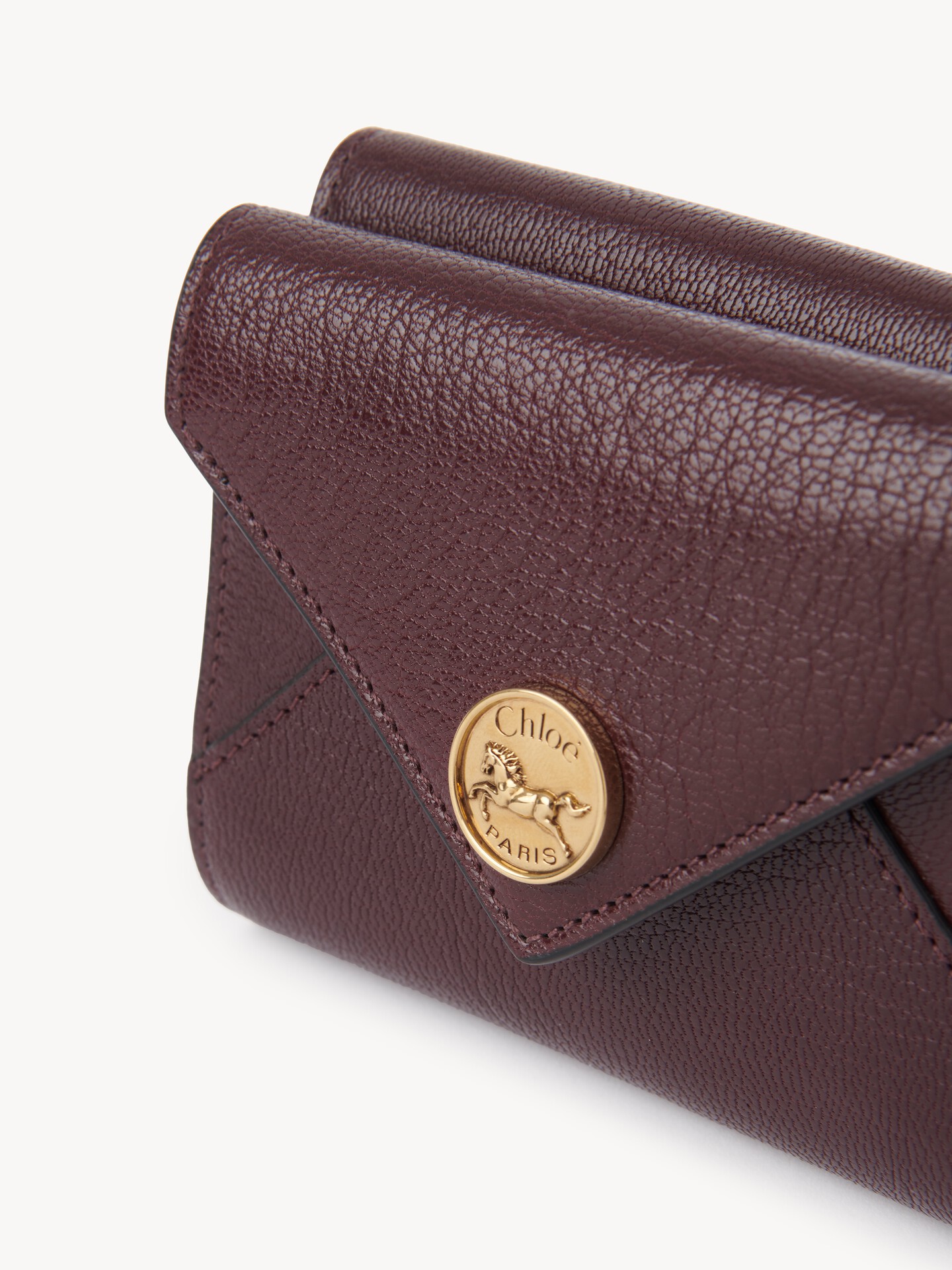 Small Envelope tri-fold wallet in grained leather - 6