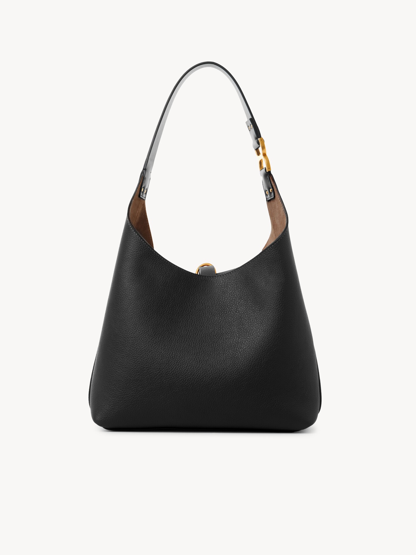 Small Marcie hobo bag in grained leather - 6