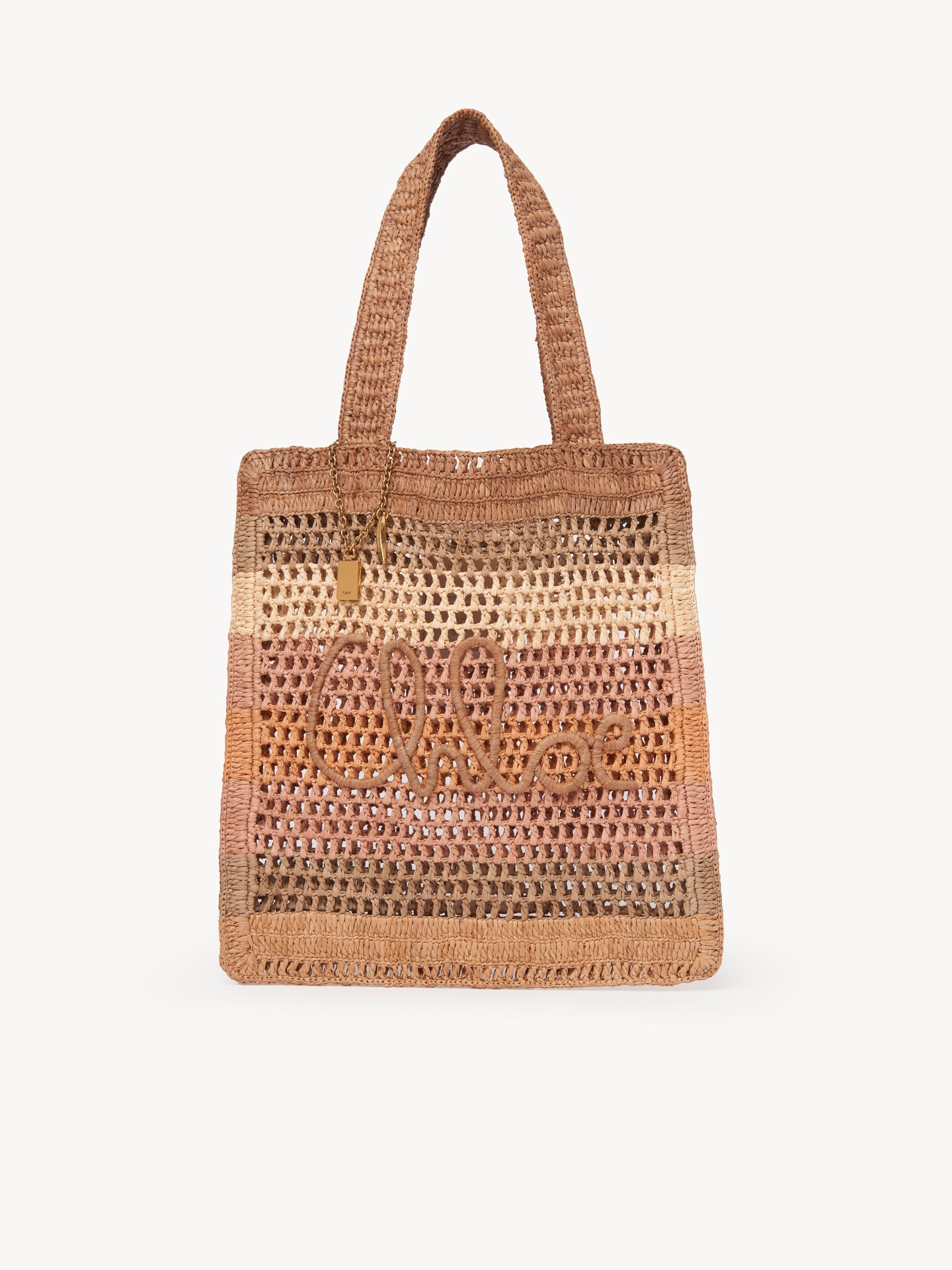 Summer Banana tote bag in raffia - 1