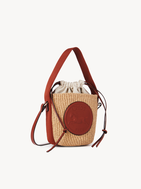 Small Horse Medal Basket in natural fibres
