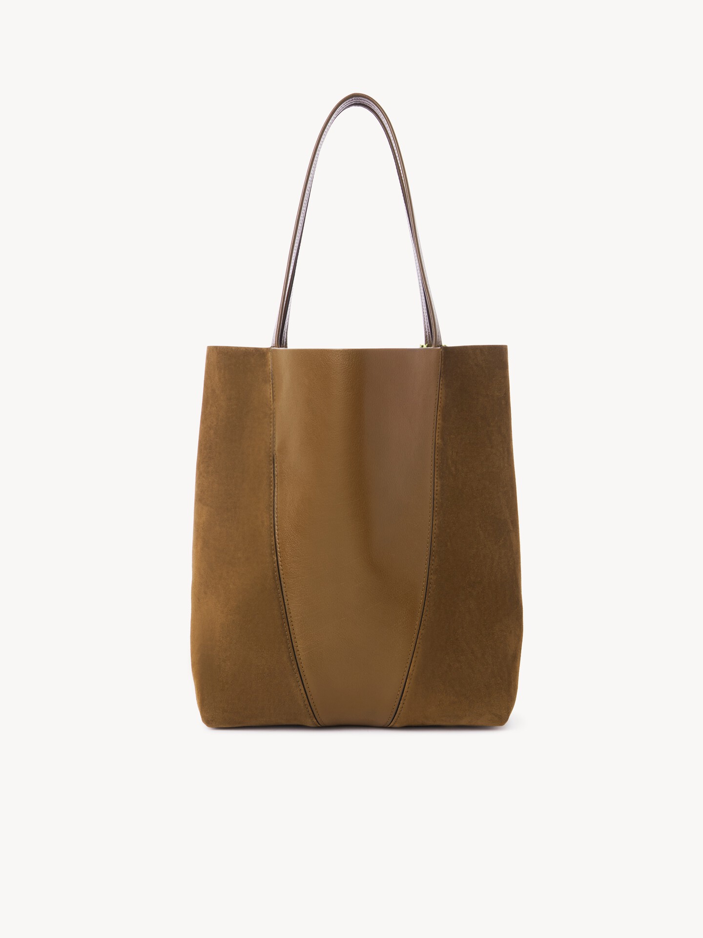 Chlo&eacute; Spin tote bag in grained and suede leather - 4
