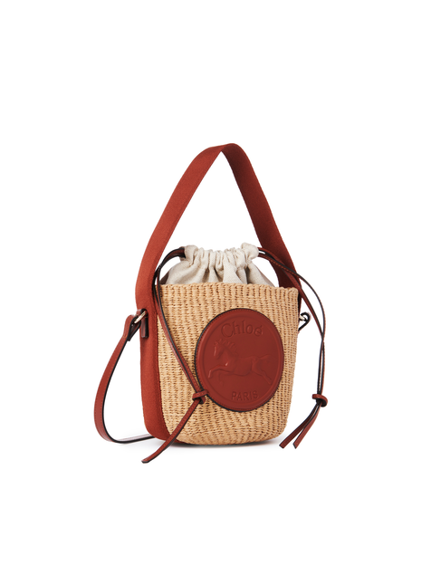 Small Horse Medal Basket in natural fibres