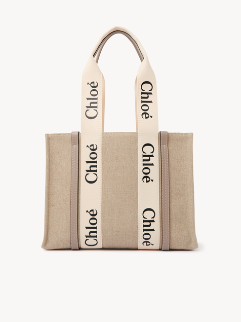 Woody tote bag in linen