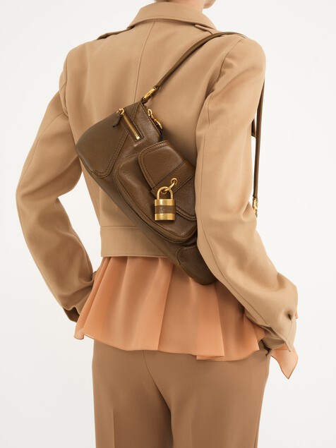 The 99 shoulder bag in grained leather