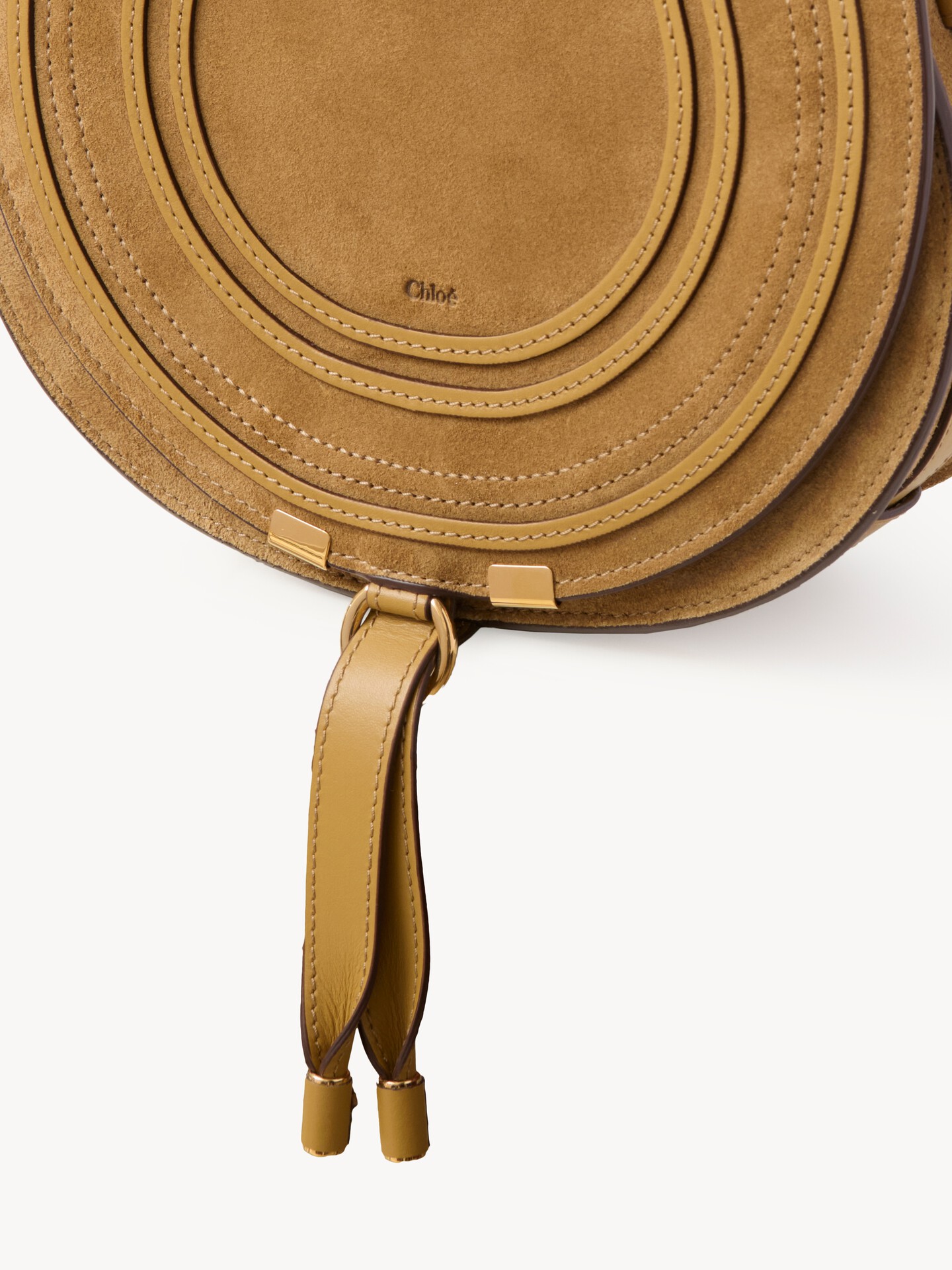 Marcie saddle bag in suede leather - 6