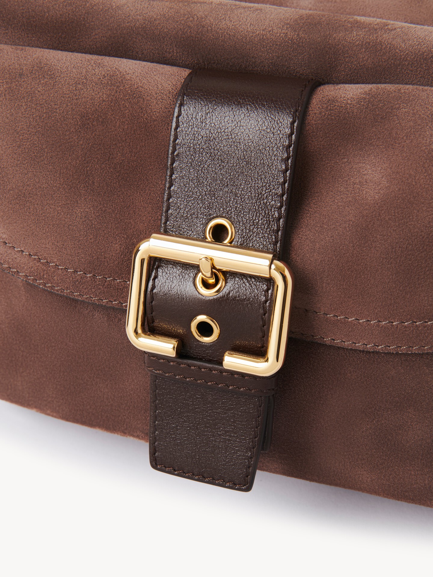 Camera bag in suede leather - 6