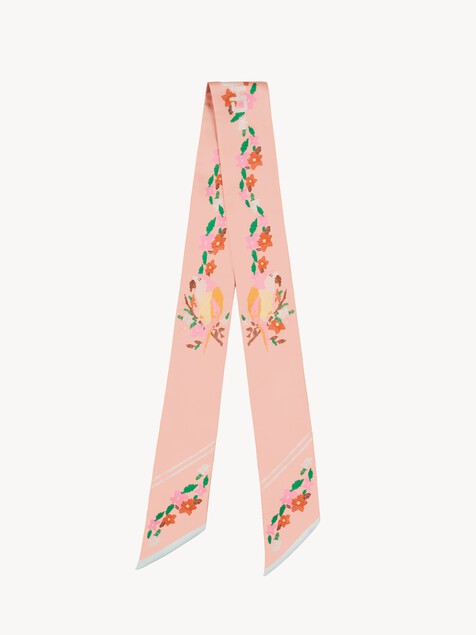 The Chlo&eacute; Parrot bandeau scarf in silk twill