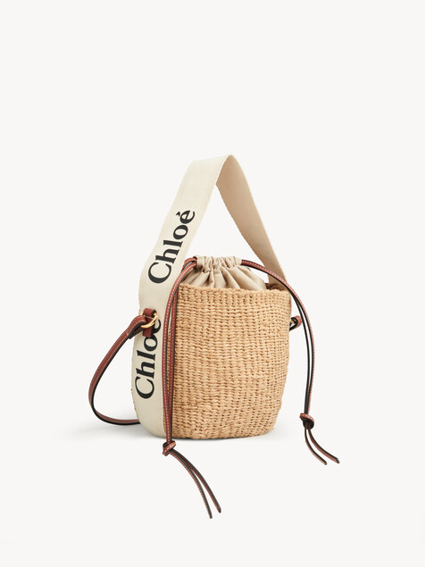 Small Woody basket in natural fibers