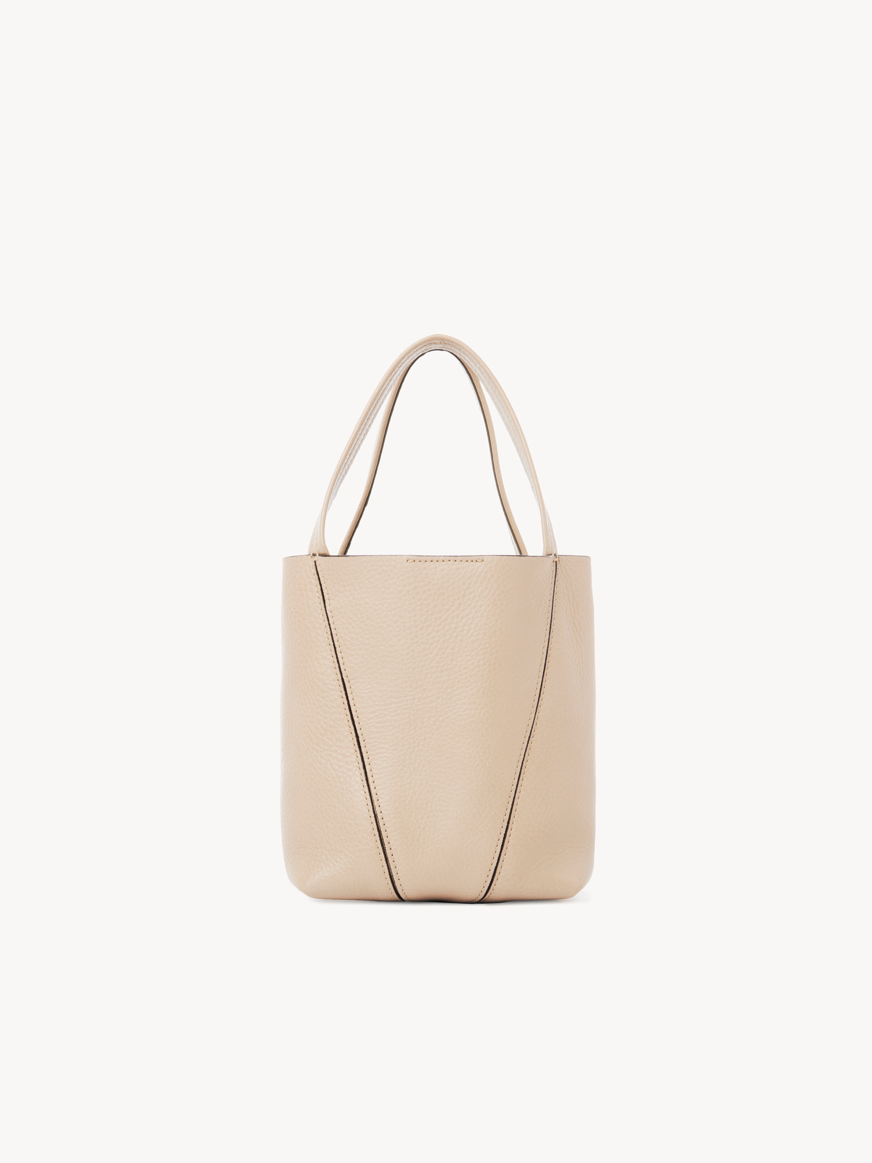Chlo&eacute; Spin tote bag in grained leather - NaN
