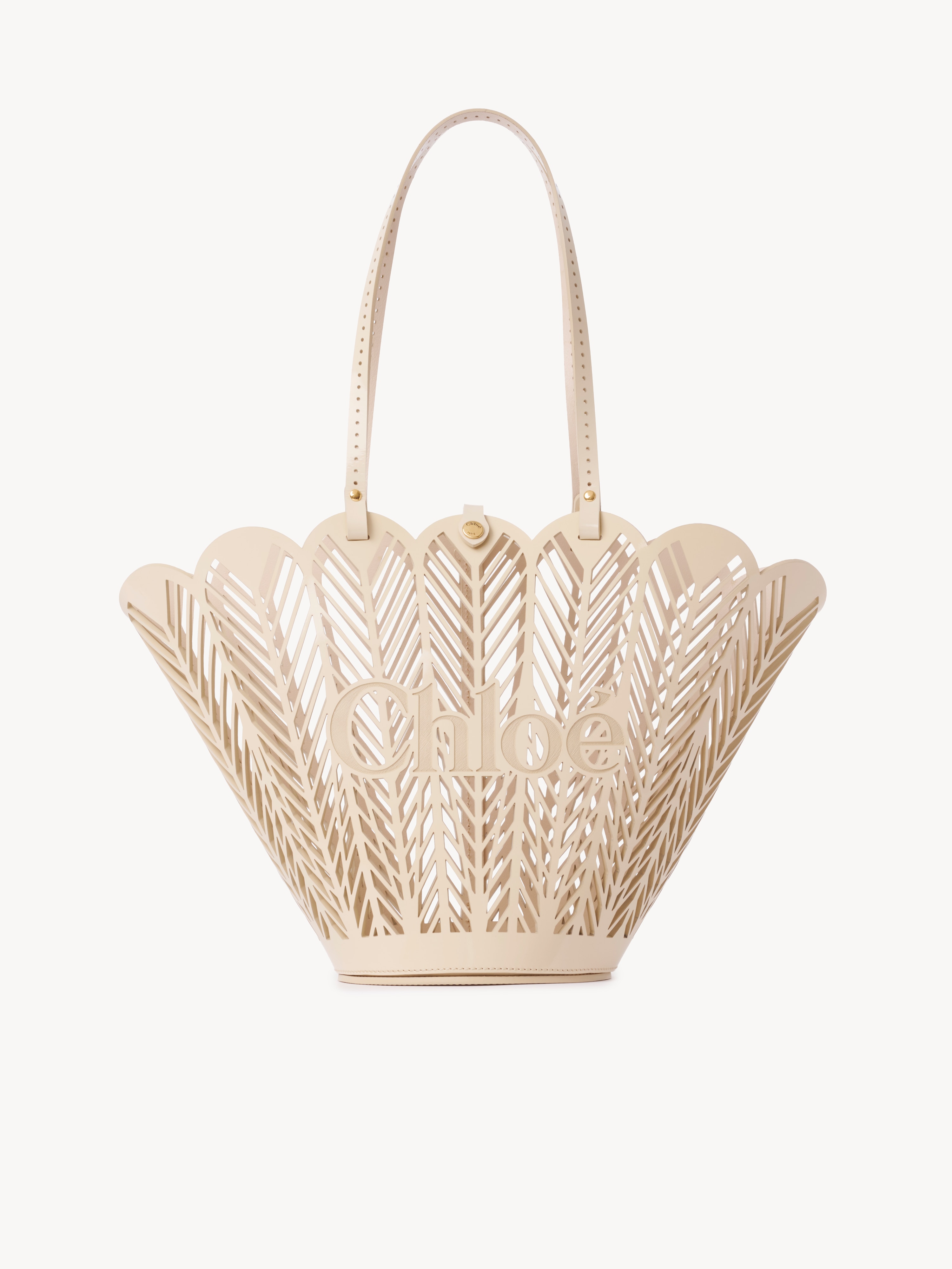 Cropped V-neck ruffle top in cotton voile - NaN