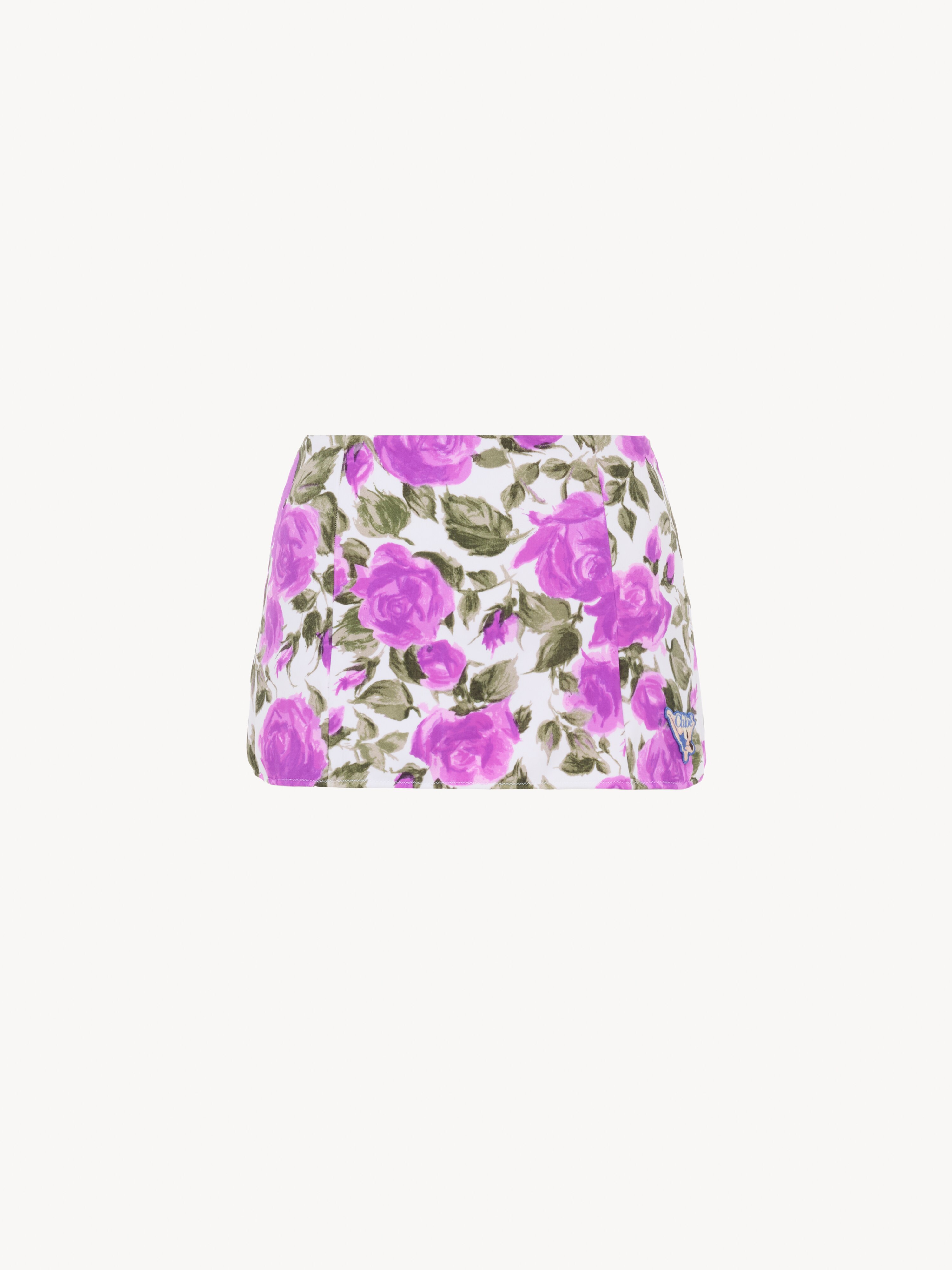 Rose-print bikini top - NaN