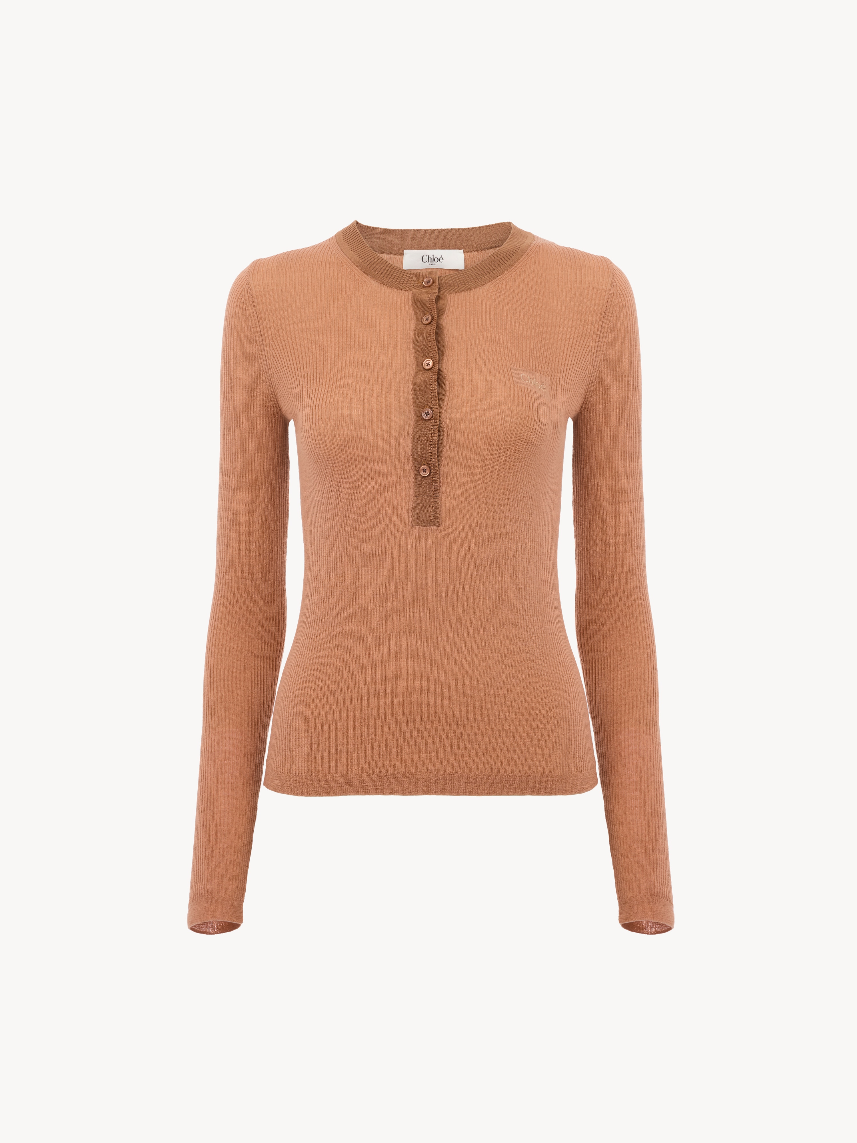 Double-breasted cropped jacket in wool bouclette - NaN