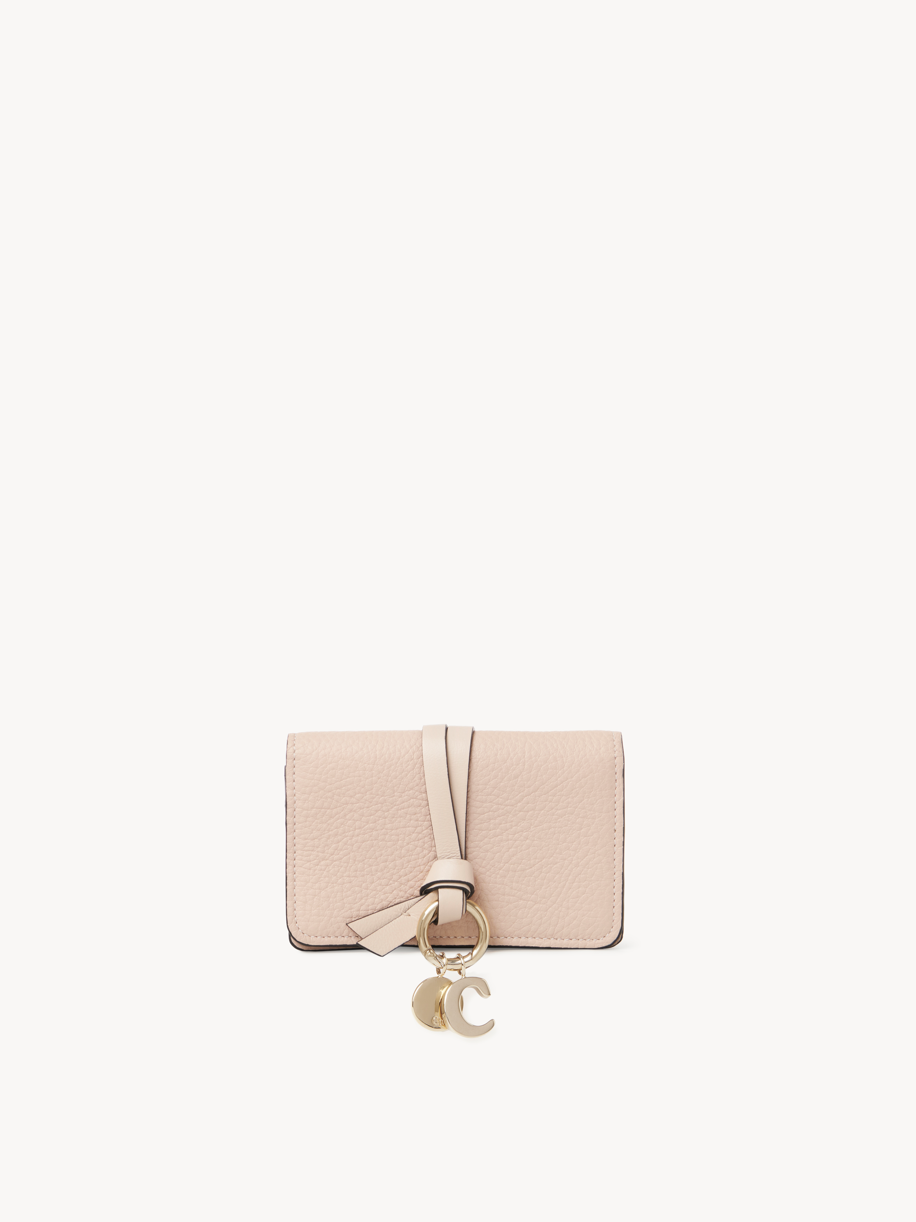 Alphabet key case in grained leather - NaN