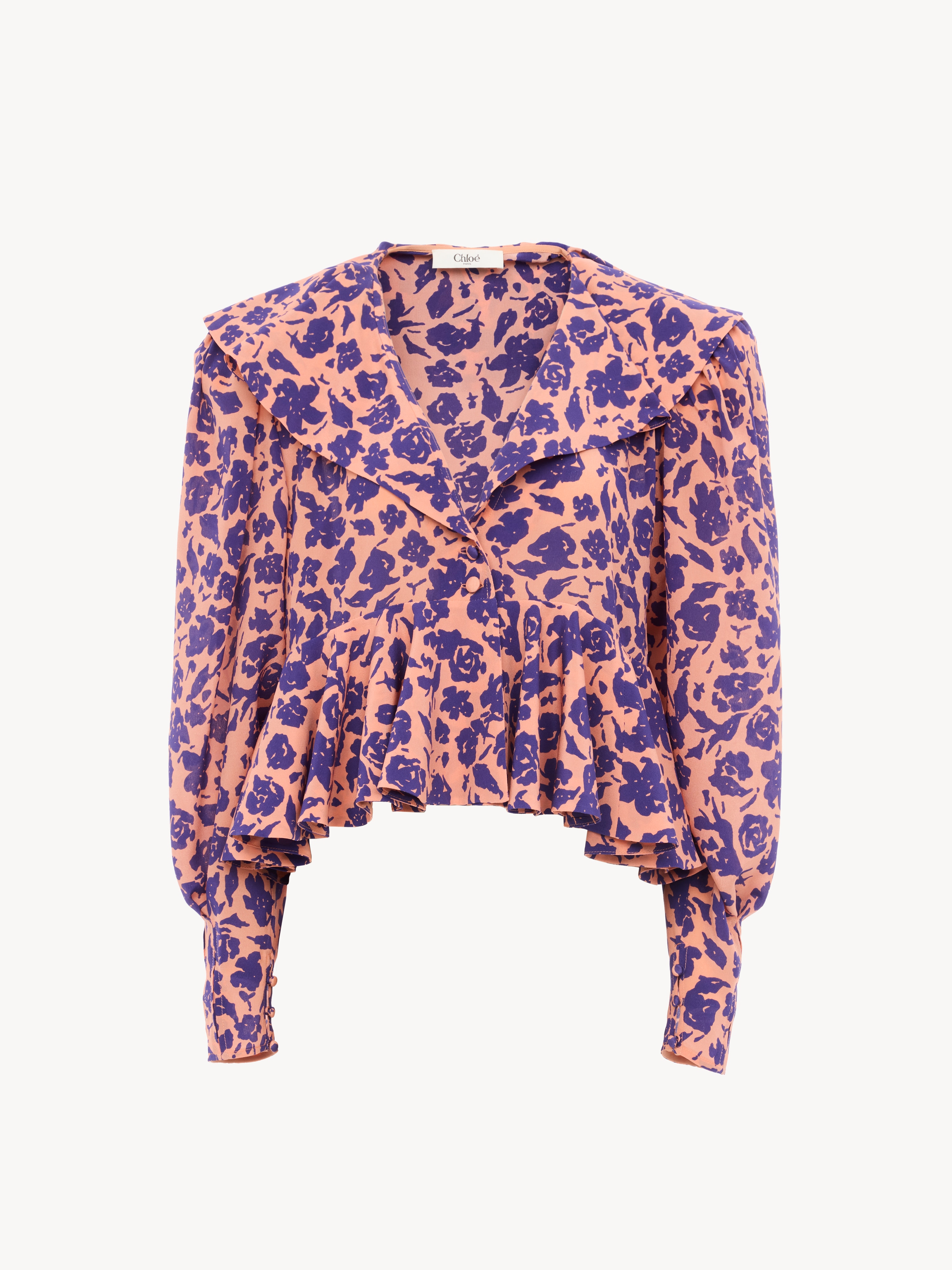 Short pencil skirt in cr&ecirc;pe de chine - NaN