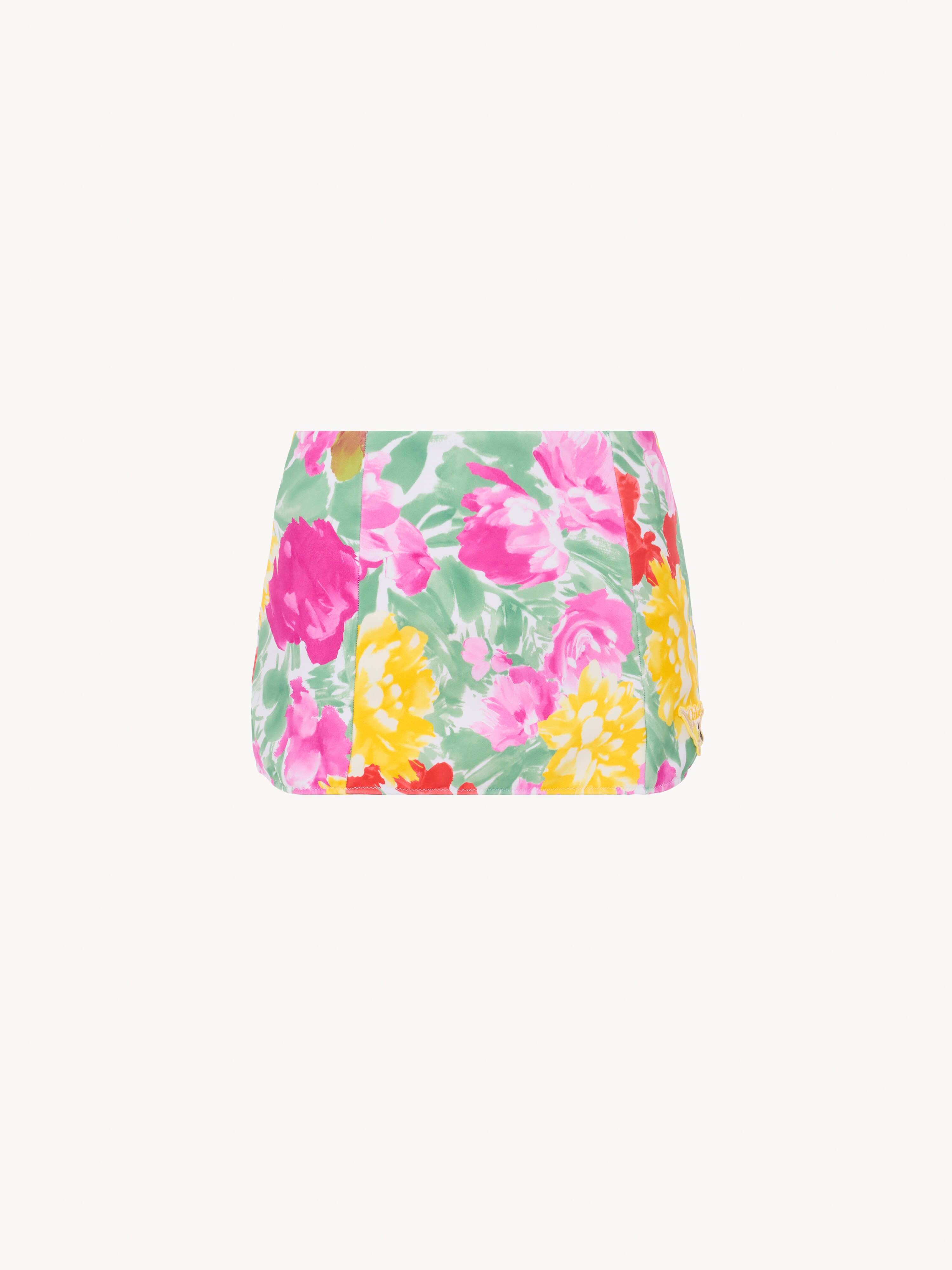 Garden-print bikini top - NaN