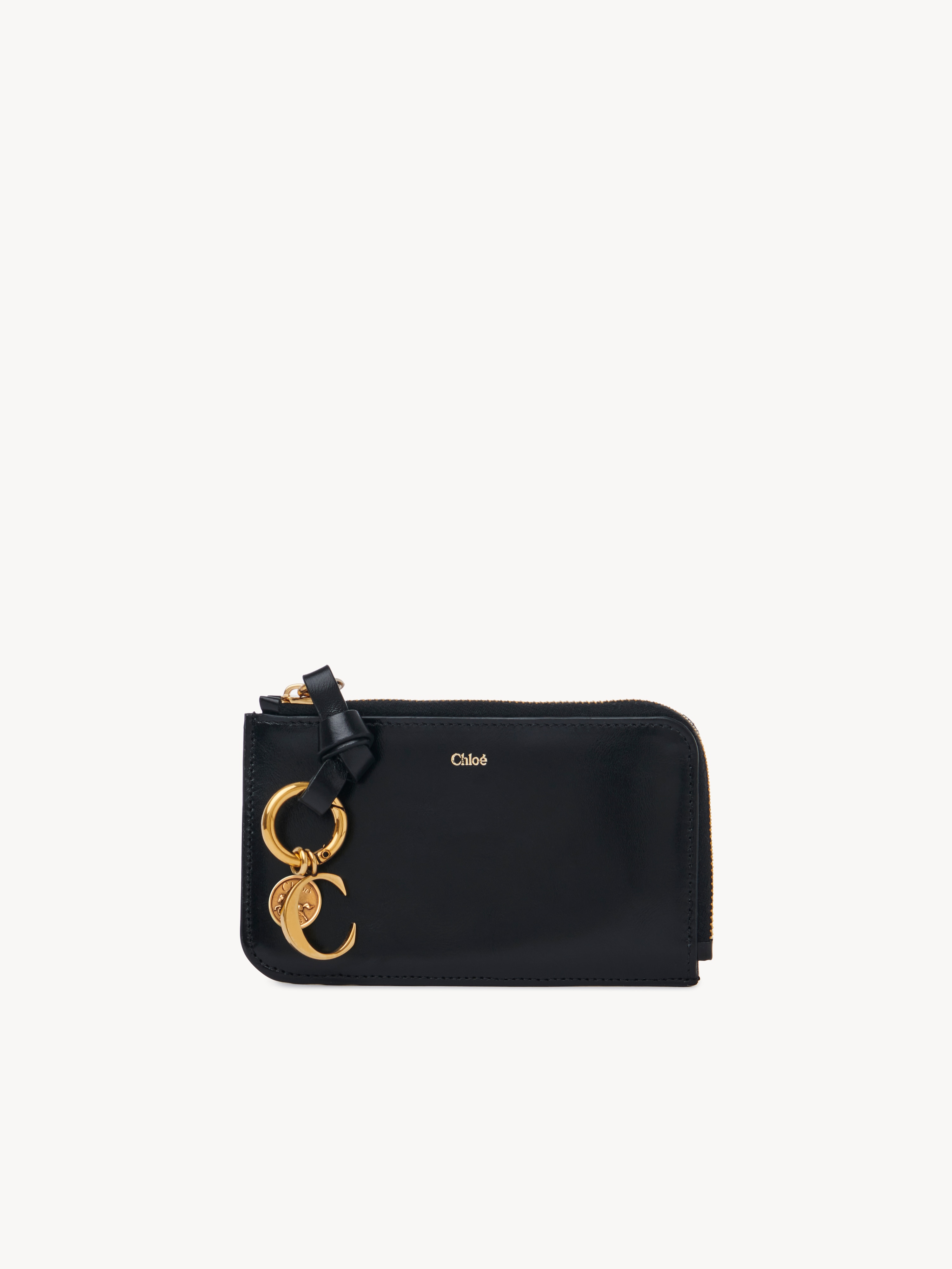 Alphabet bifold wallet in shiny leather - NaN