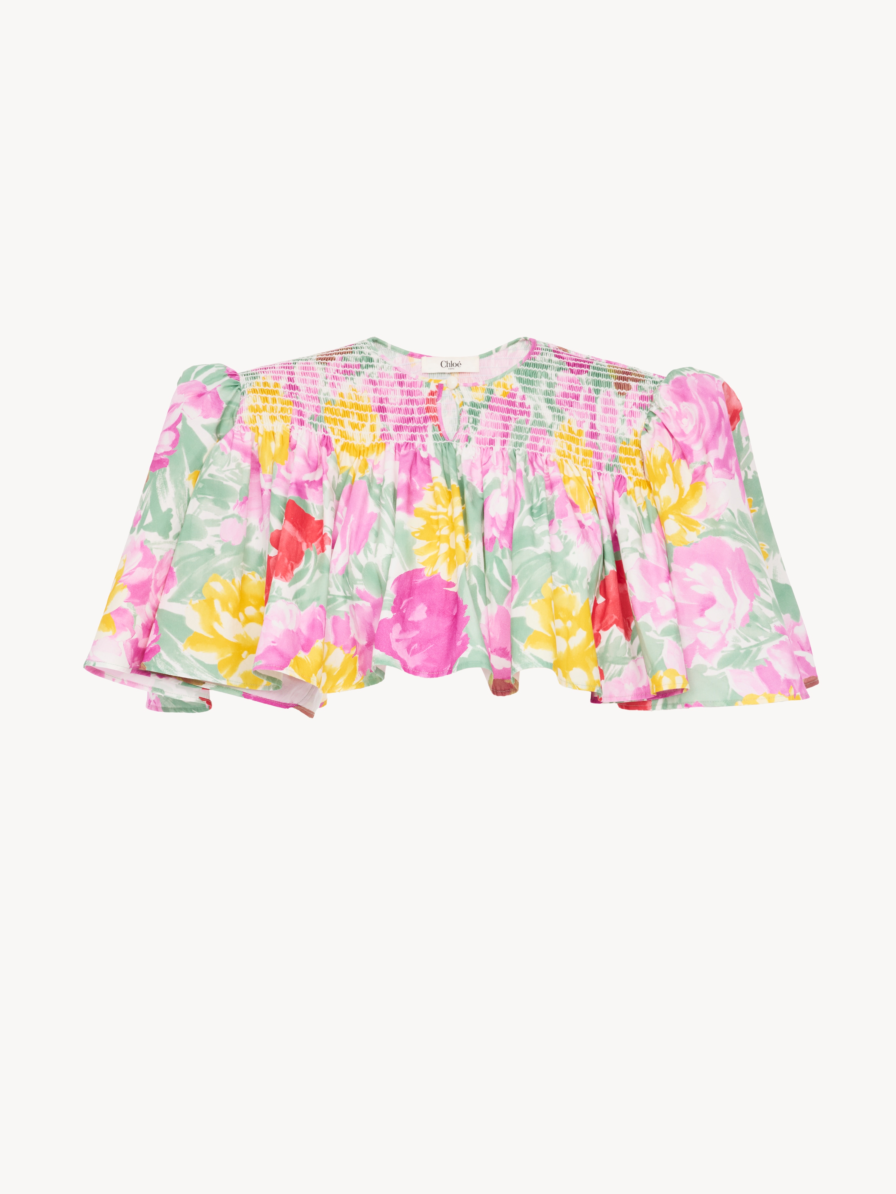 Fitted high-rise trousers in stretch tricotine - NaN