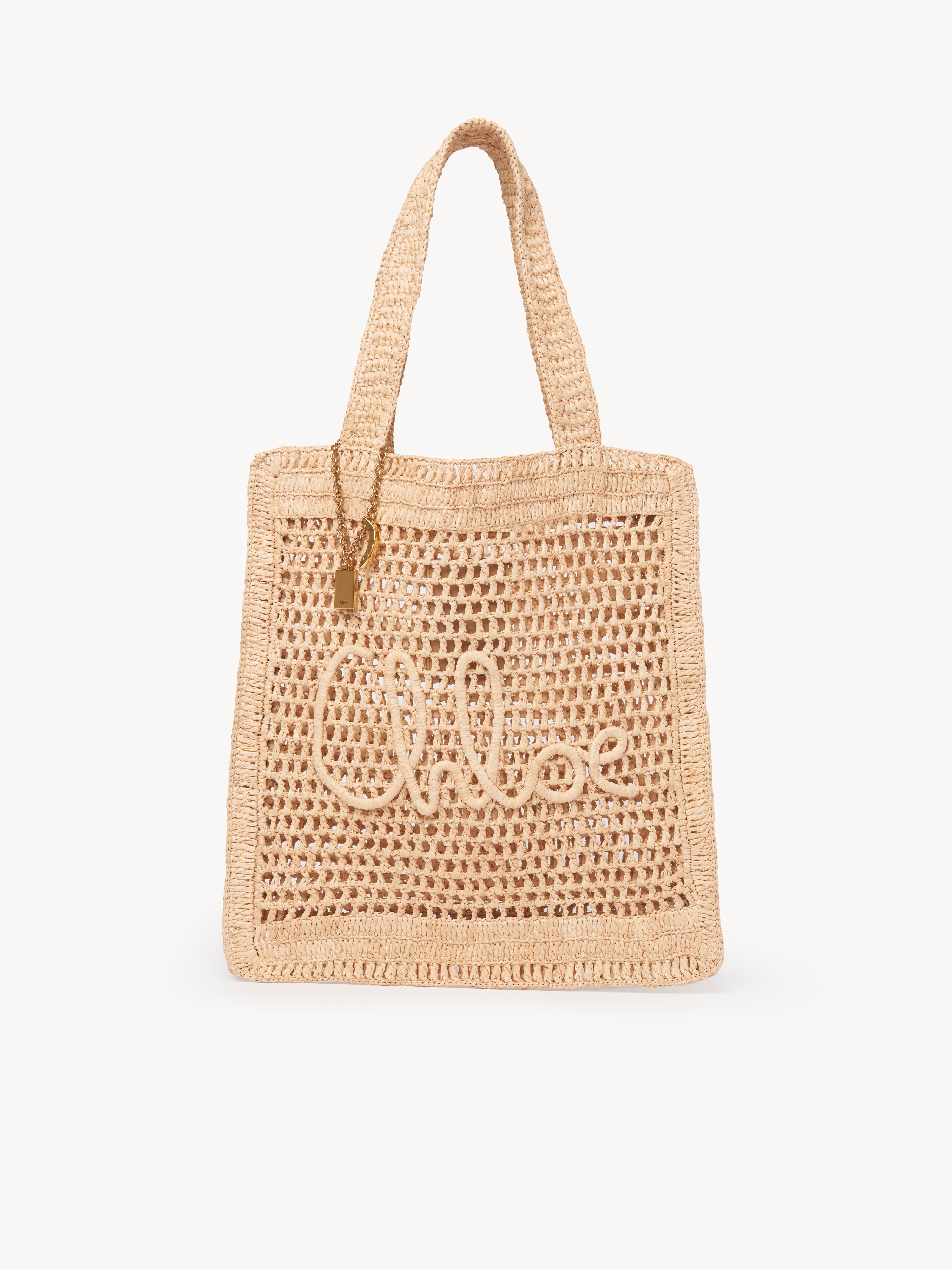 Small Summer Banana tote bag in raffia - NaN