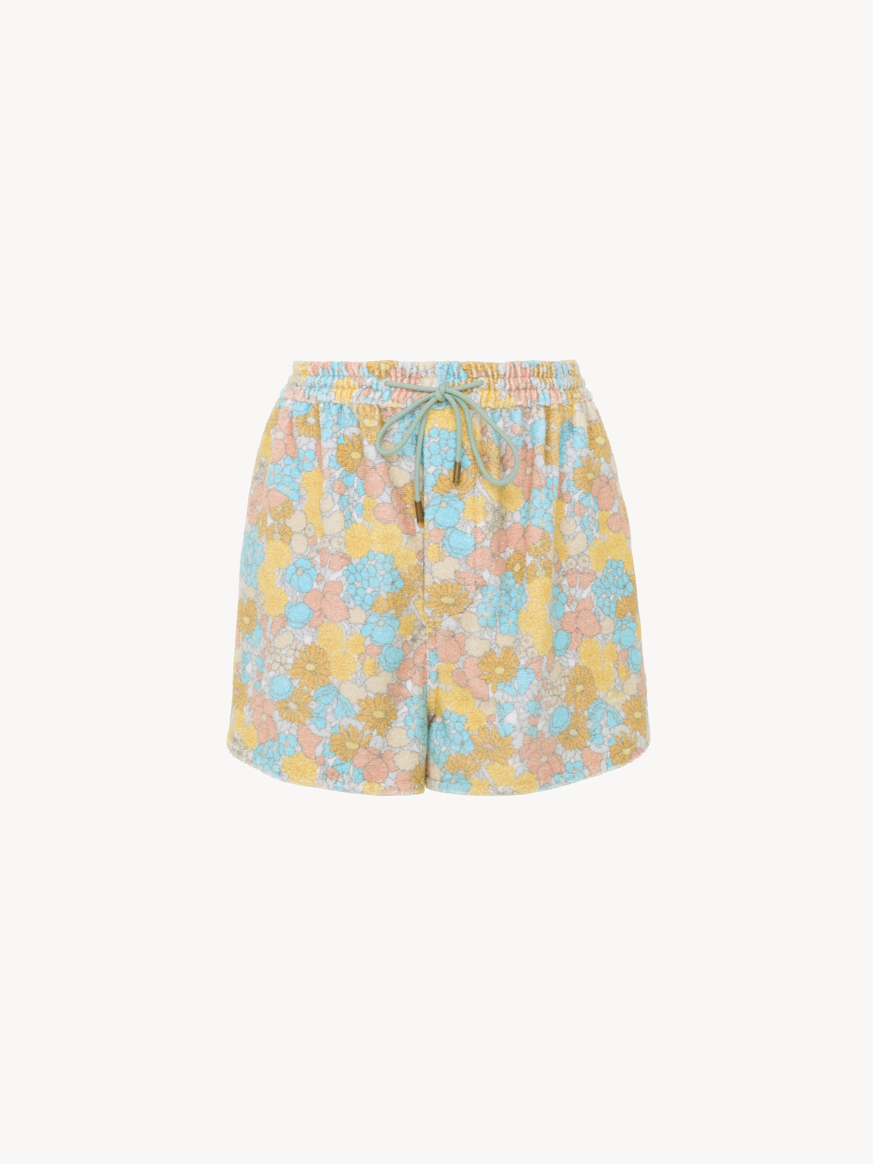 Short-sleeve top in cotton towelling - NaN
