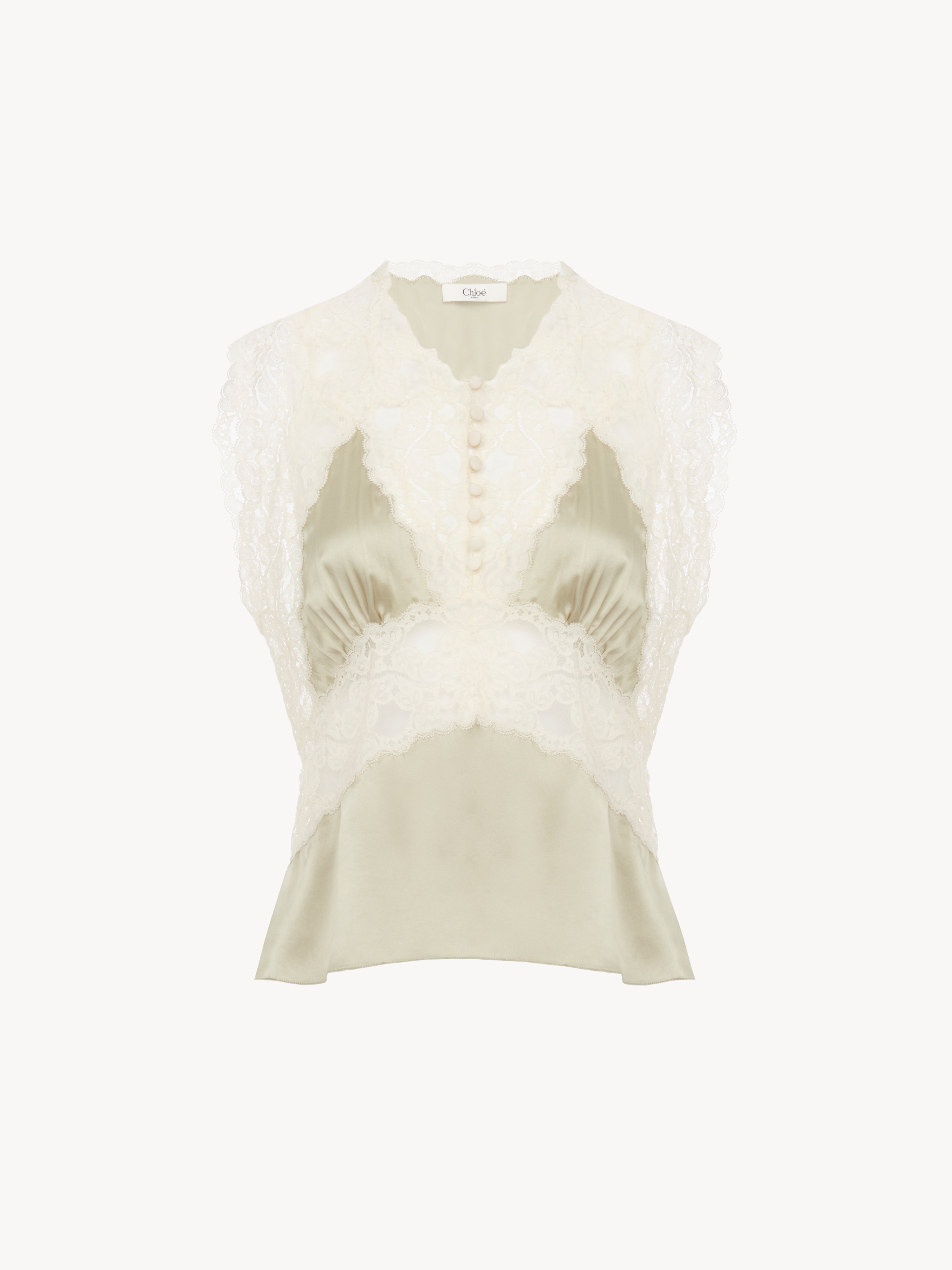 Boxy collarless jacket in tapestry jacquard - NaN