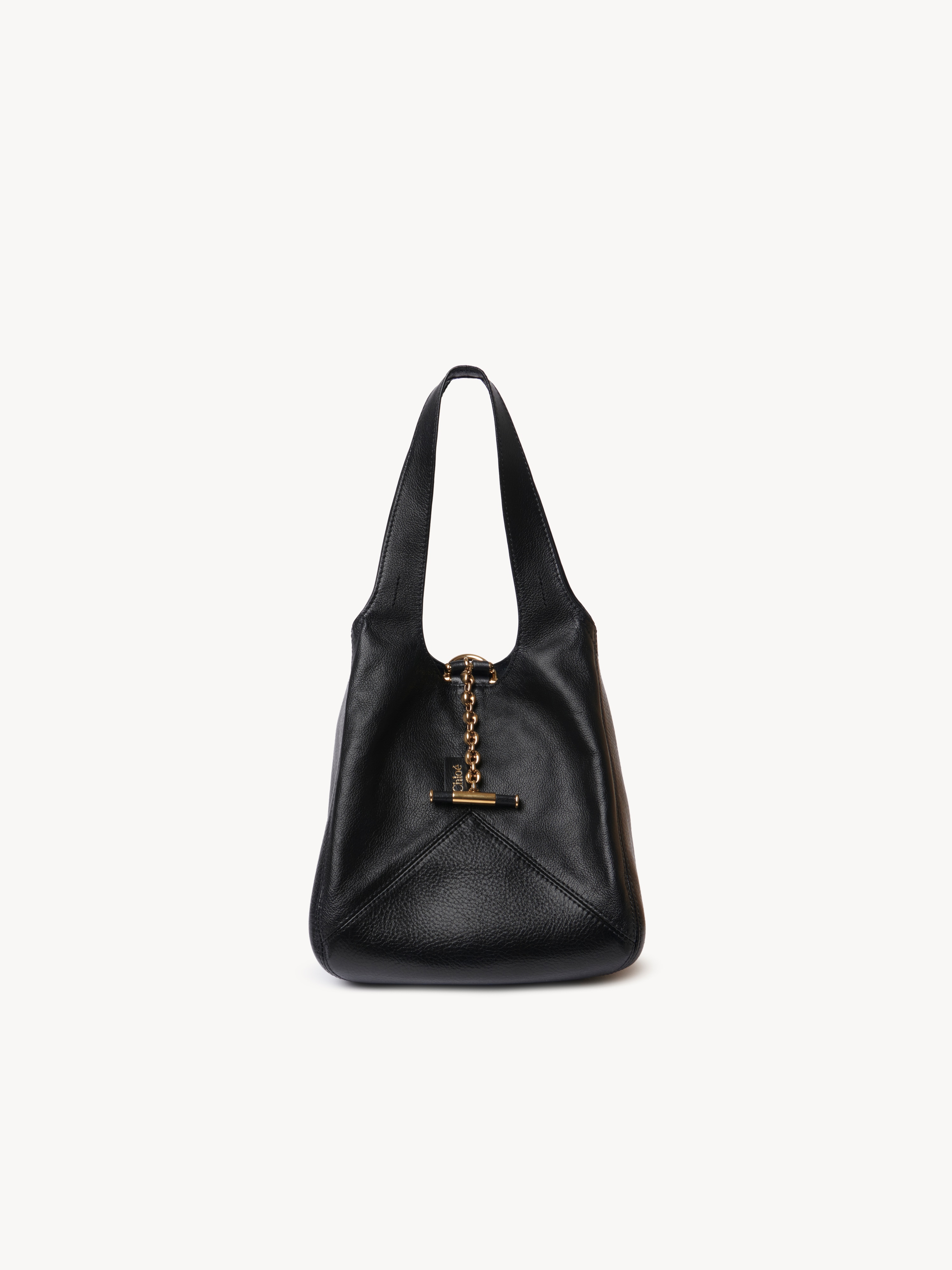Chlo&eacute; Balloon east-west tote bag in grained leather - NaN