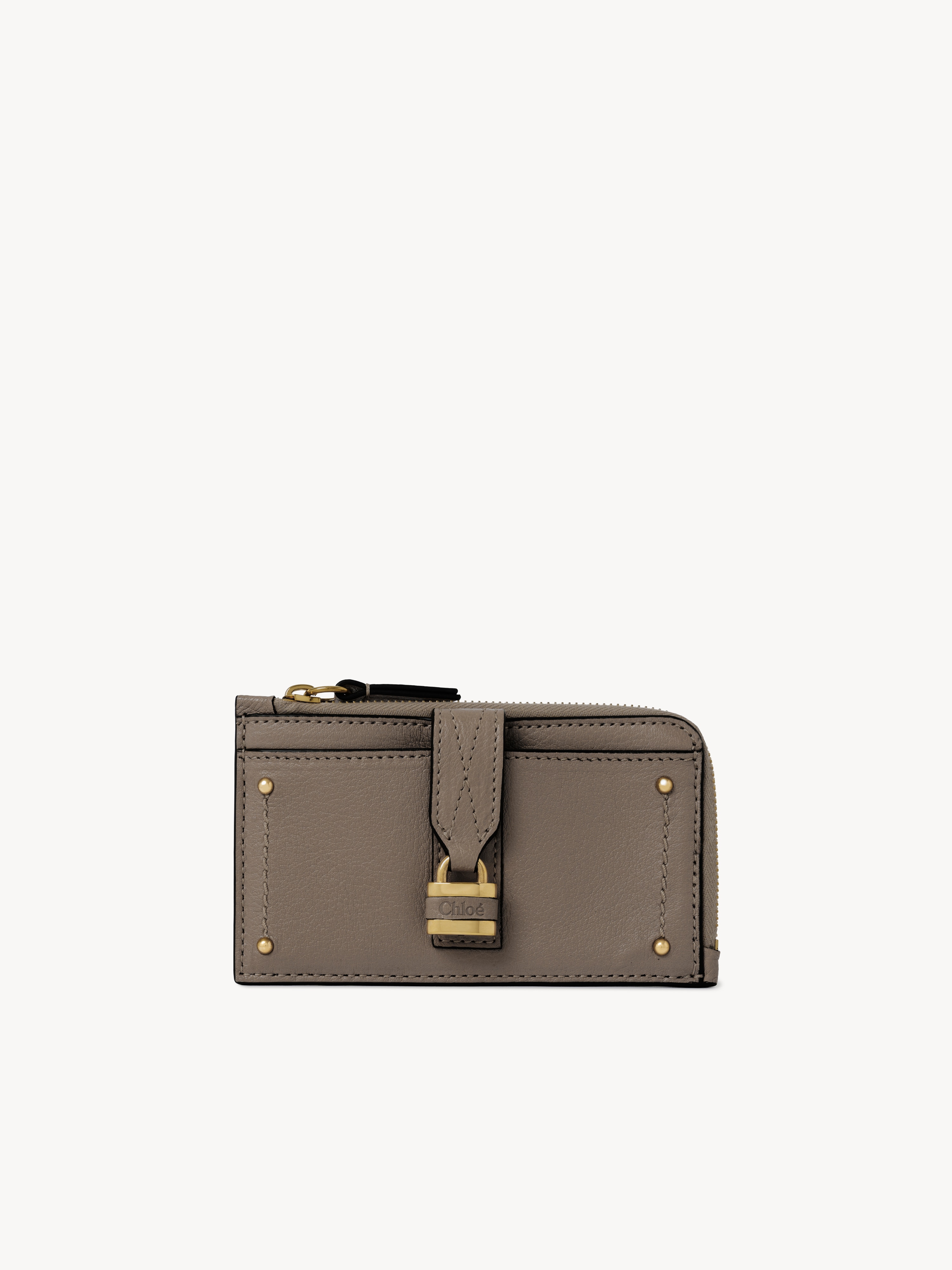 Paddington square wallet in grained leather - NaN