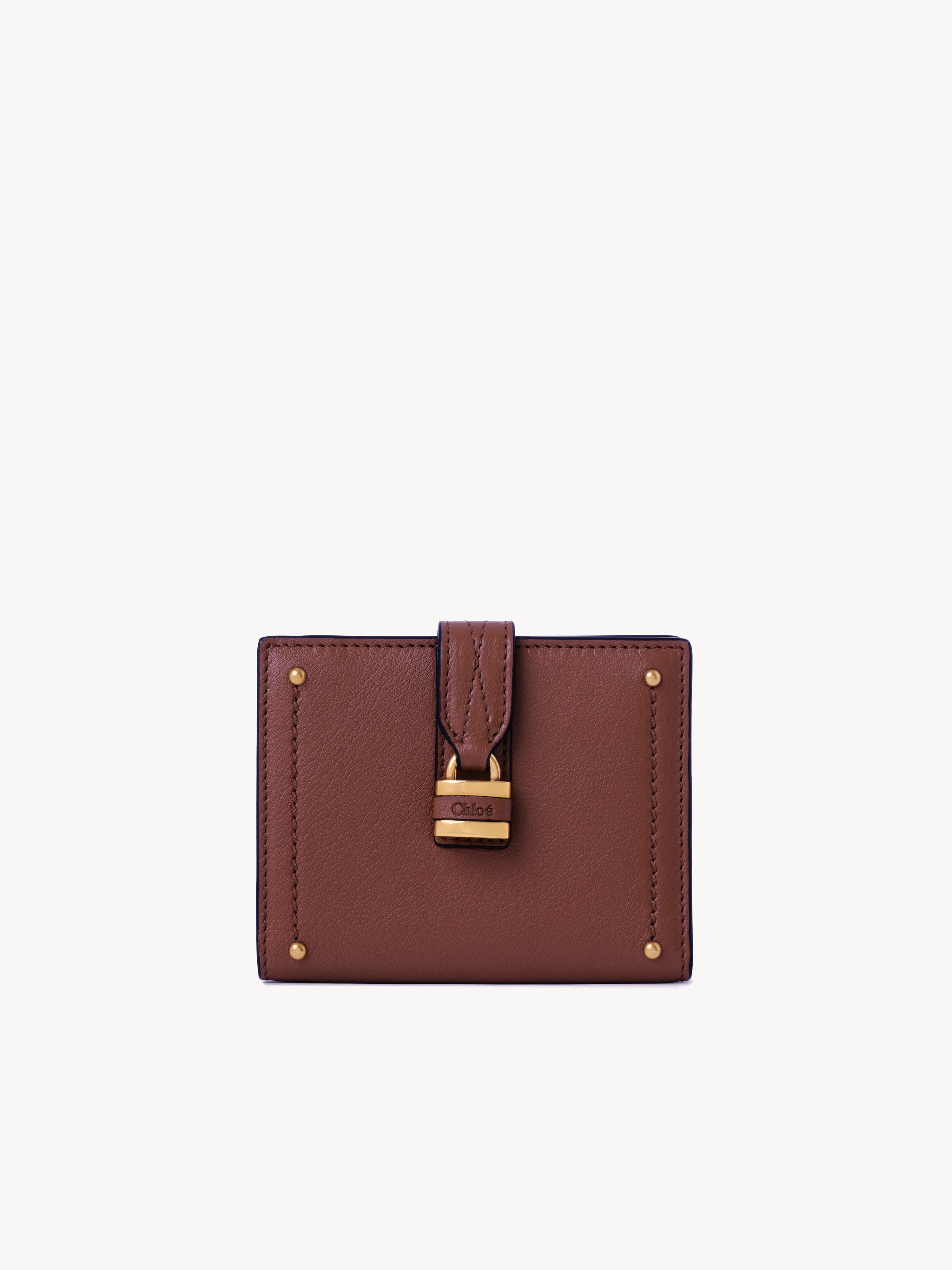 Small Paddington purse with card slots in grained leather - NaN