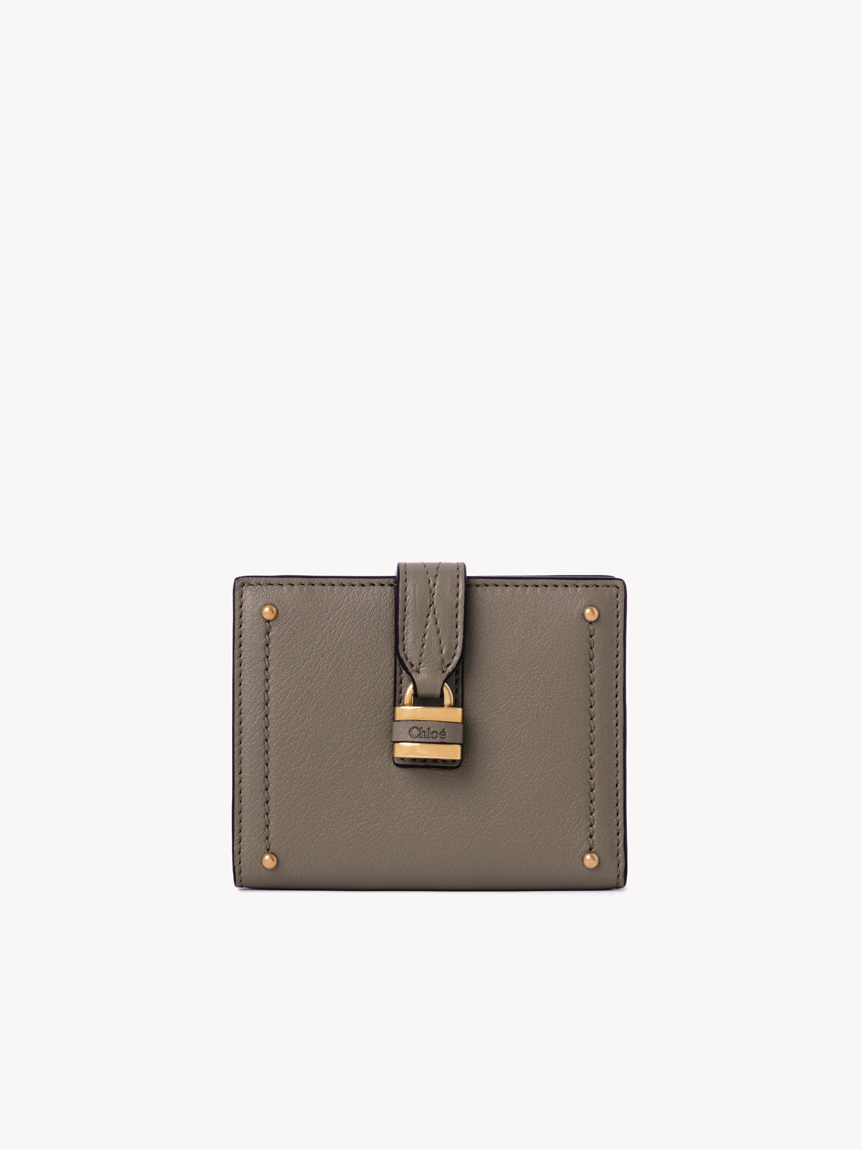 Small Paddington purse with card slots in grained leather - NaN