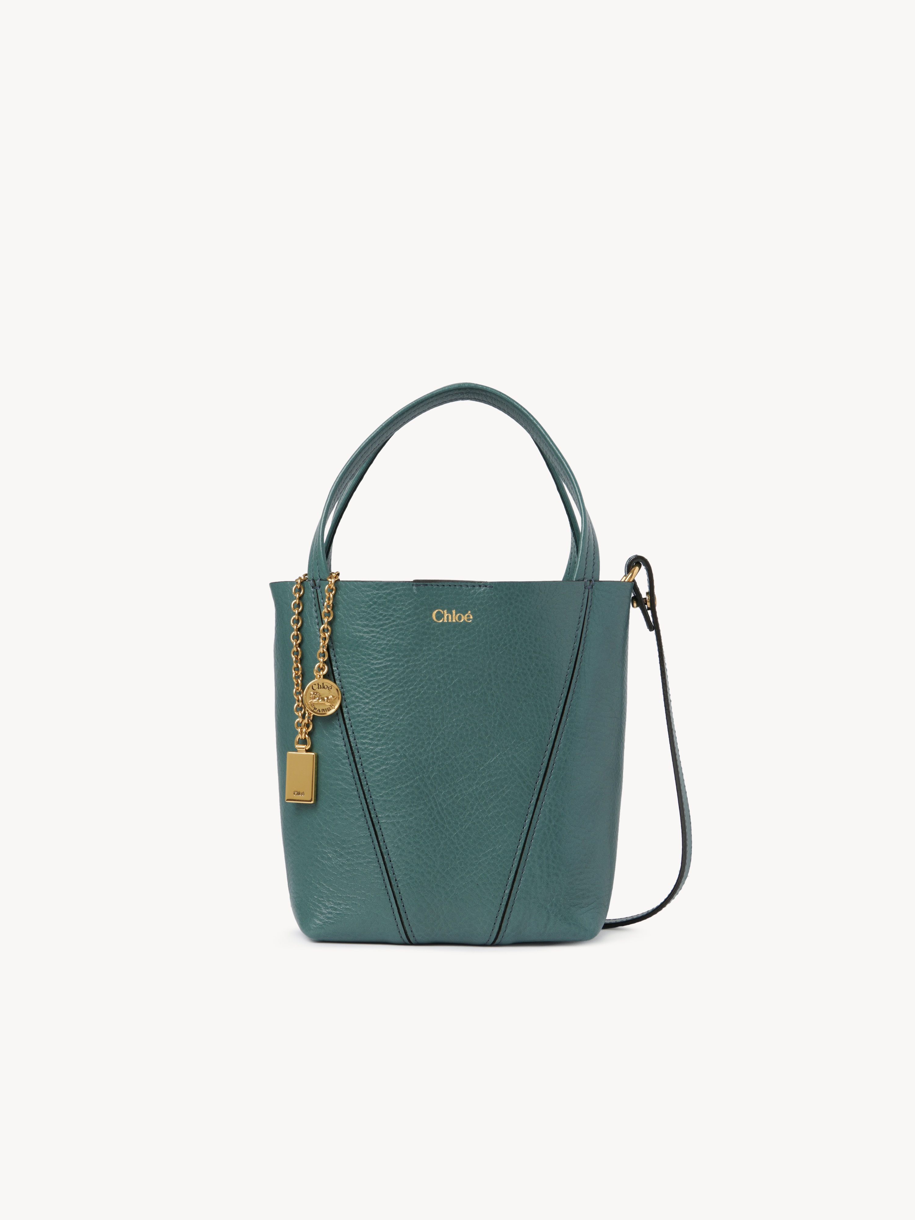Chlo&eacute; Spin tote bag in grained leather - NaN
