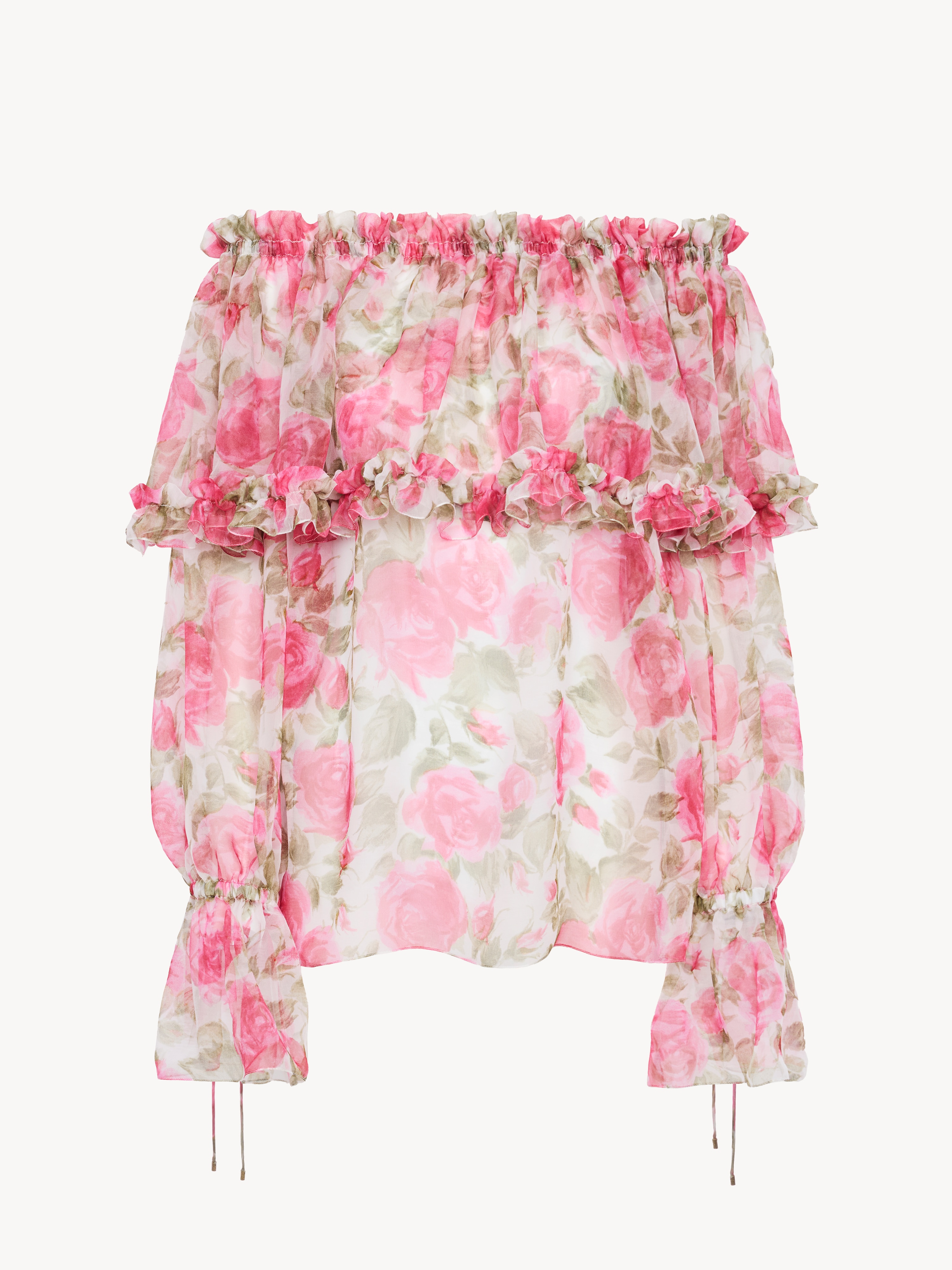 High-rise mini shorts in a linen-cotton mix - NaN
