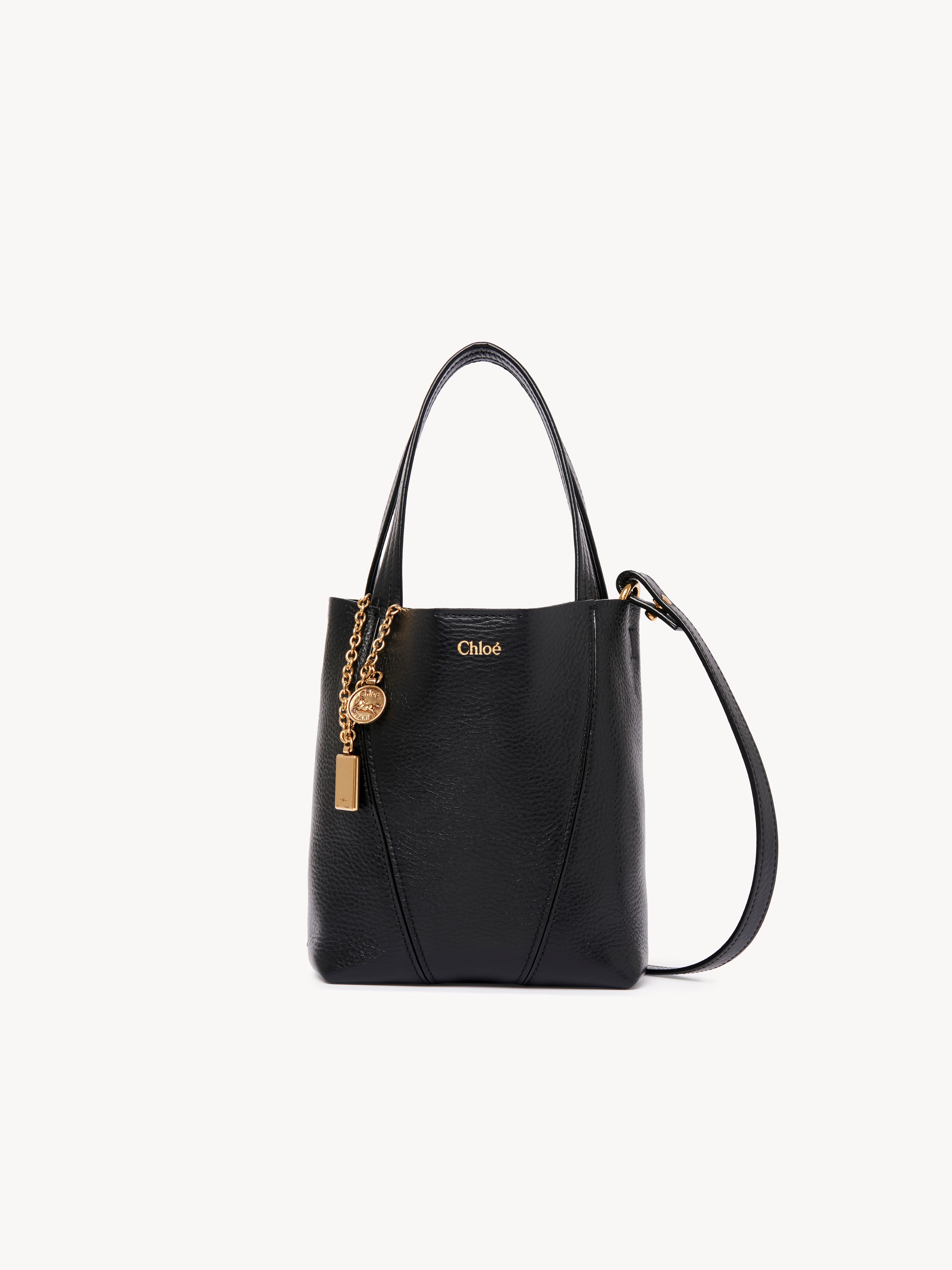Large Chlo&eacute; Spin tote bag in grained leather - NaN