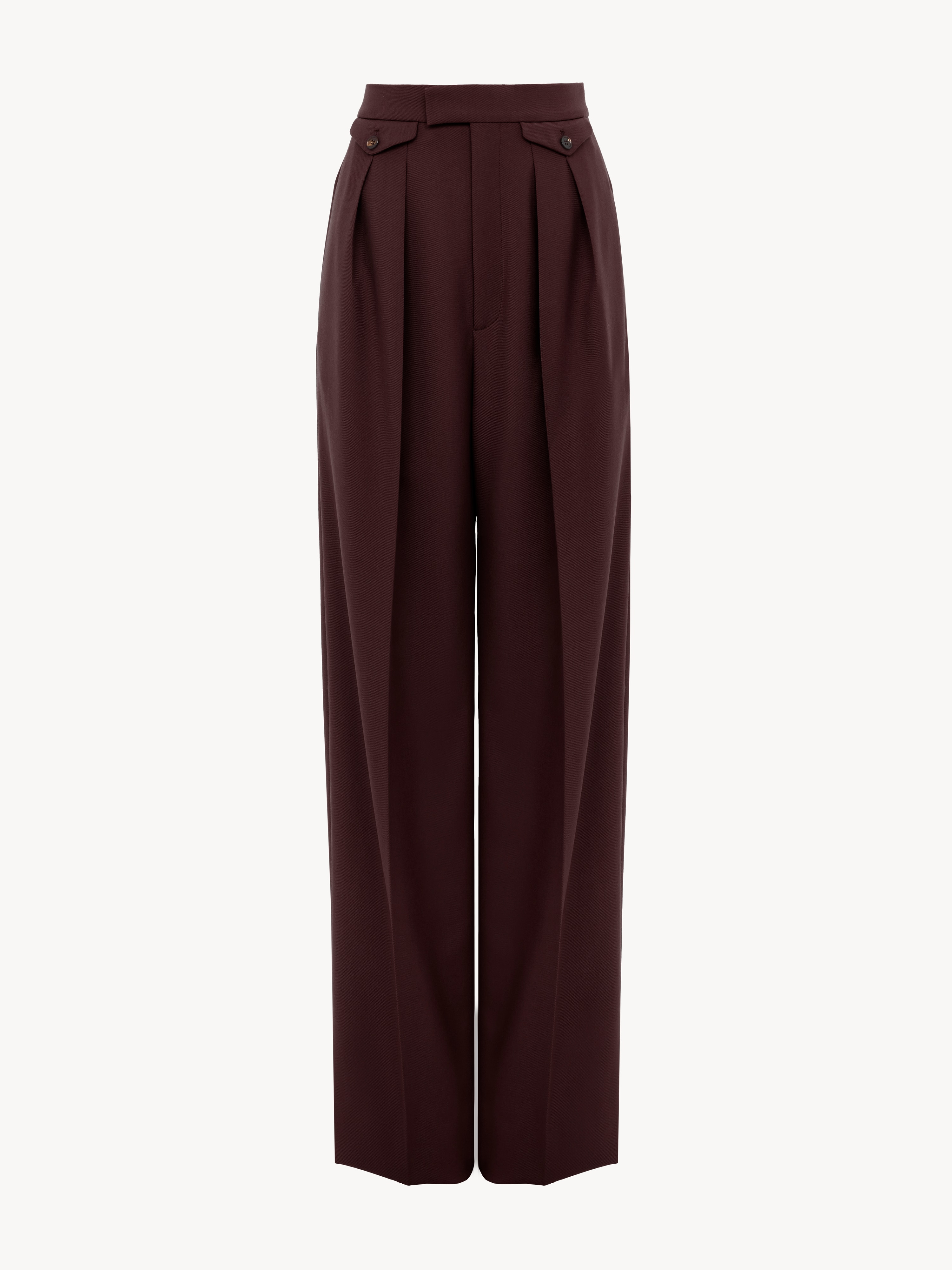 Single-breasted tailored jacket in wool gabardine - NaN