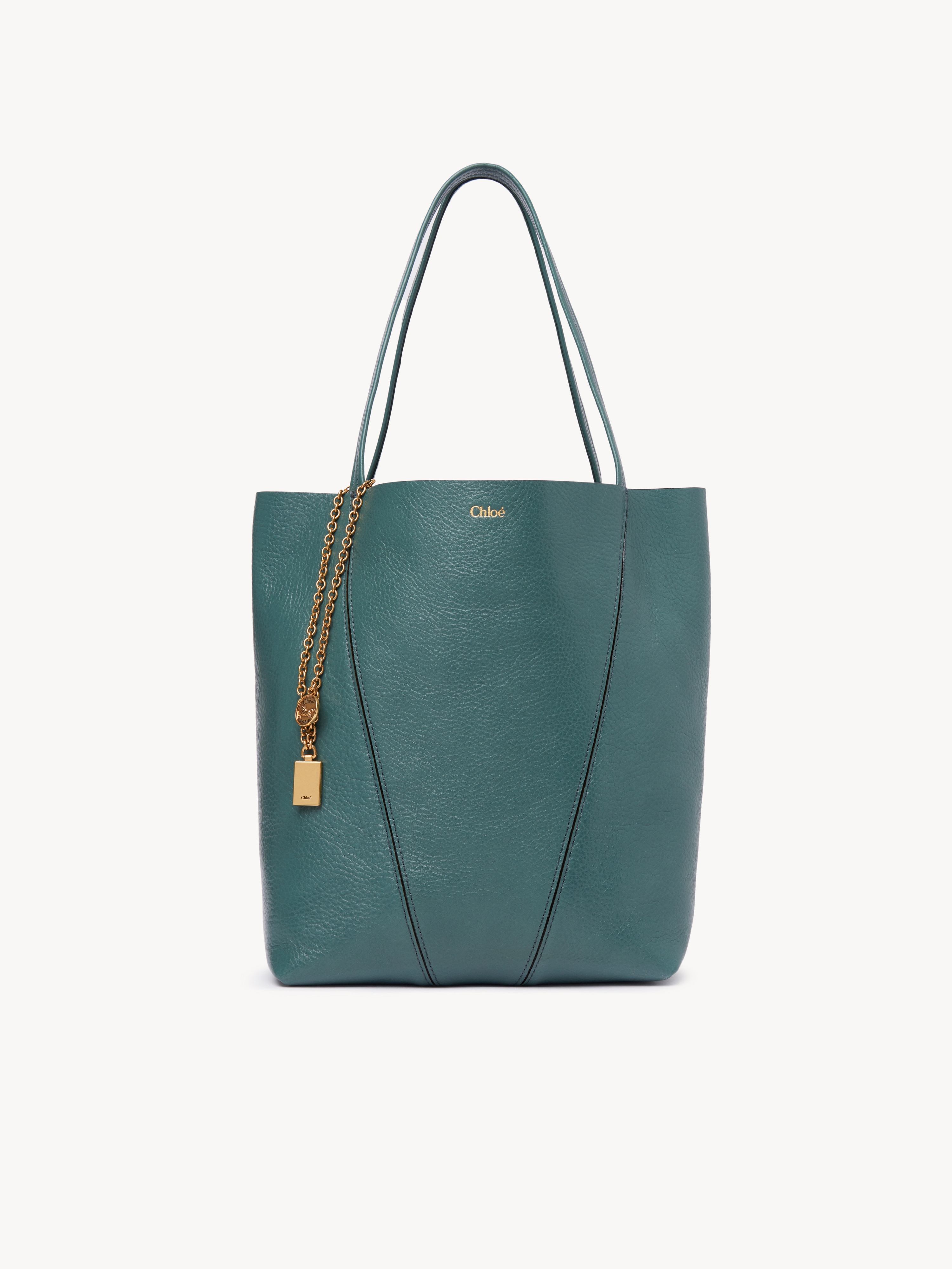 Small Chlo&eacute; Spin tote bag in grained leather - NaN