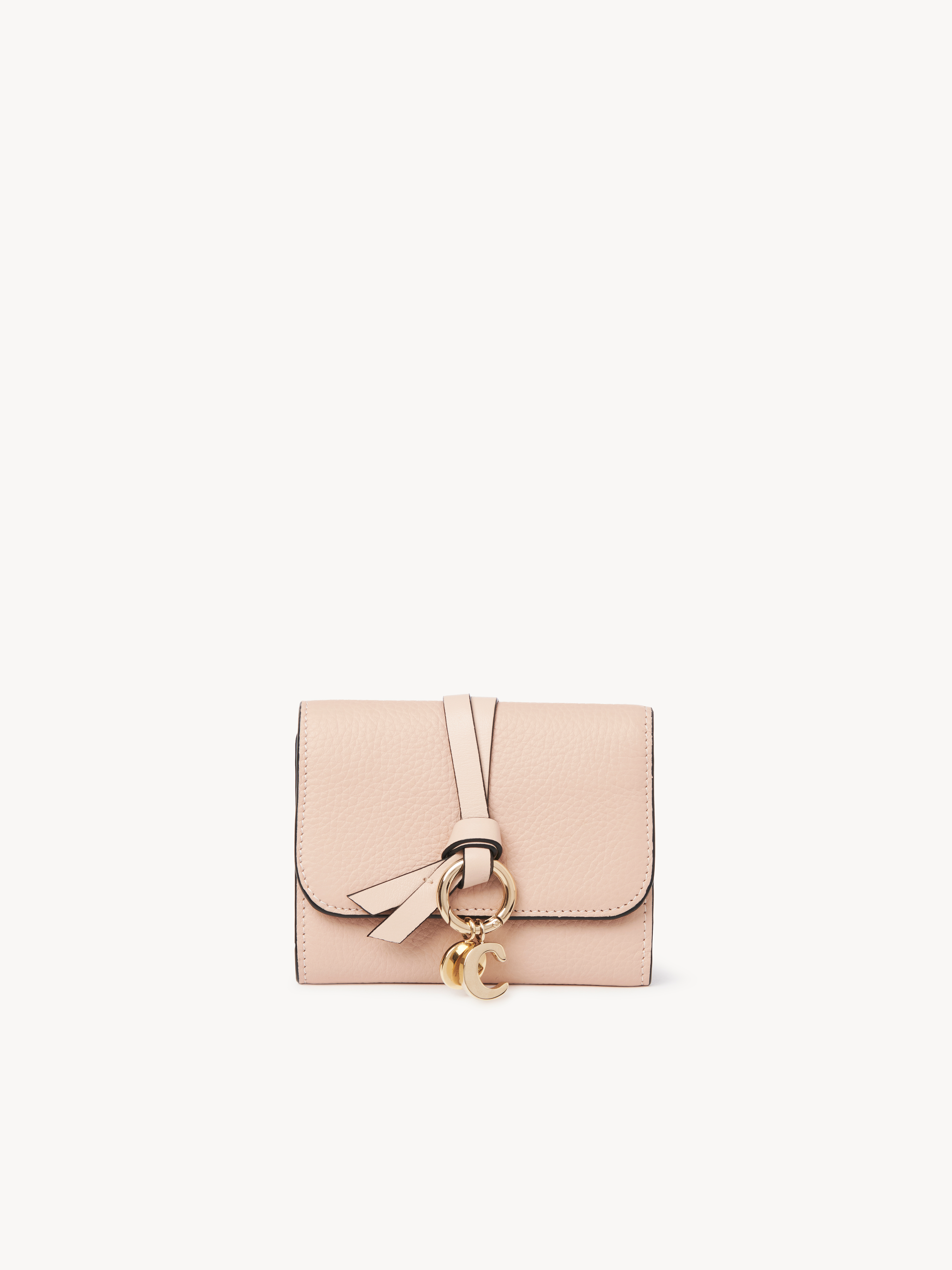 Alphabet key case in grained leather - NaN